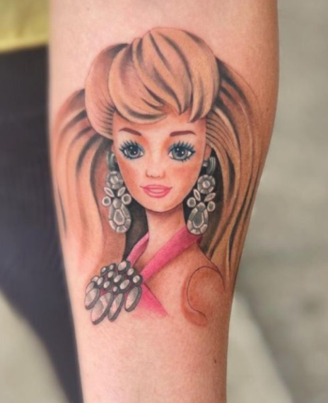 Barbie with Jewelry Tattoo