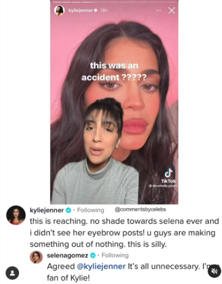 Kylie and Selena Controversy