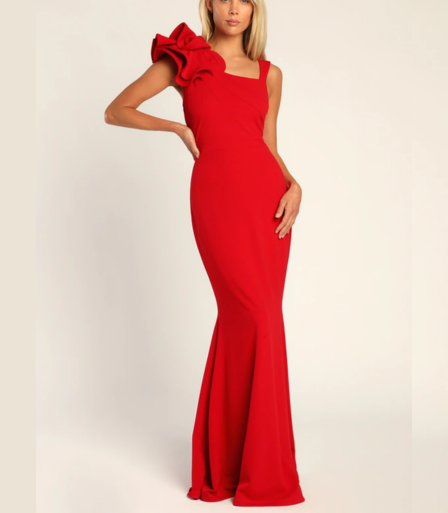 Hot Red Maxi Dress
