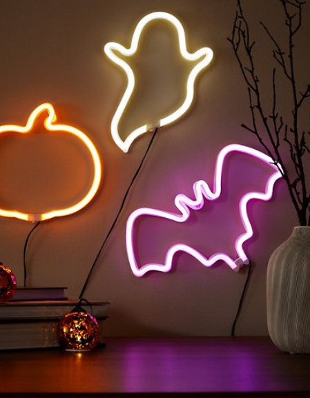 Halloween-Themed Neon Lightning
