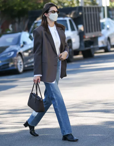 Kendal Jenner with Jeans and Blazer Outfit