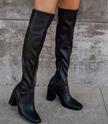 Lulus Black Knee-high Boots