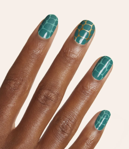 Croc-Inspired Nails