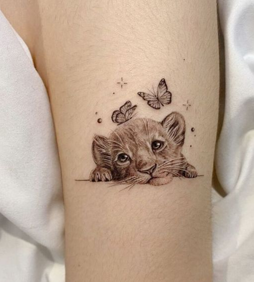 Lion Cub Tattoo
