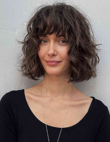 Wavy Look with Bangs