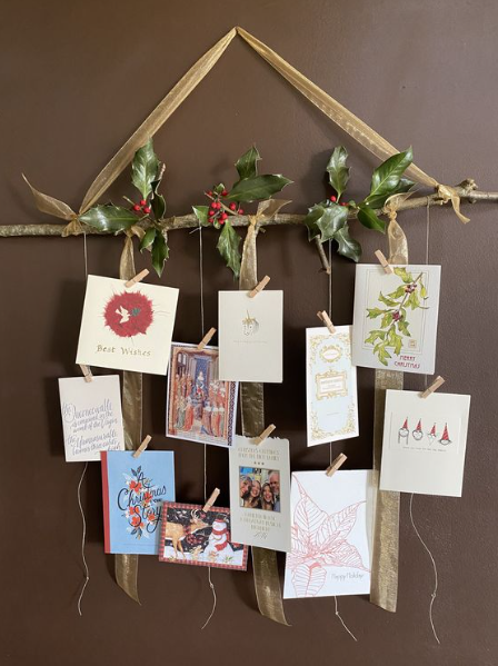 Hanging Holiday Cards For Front Door